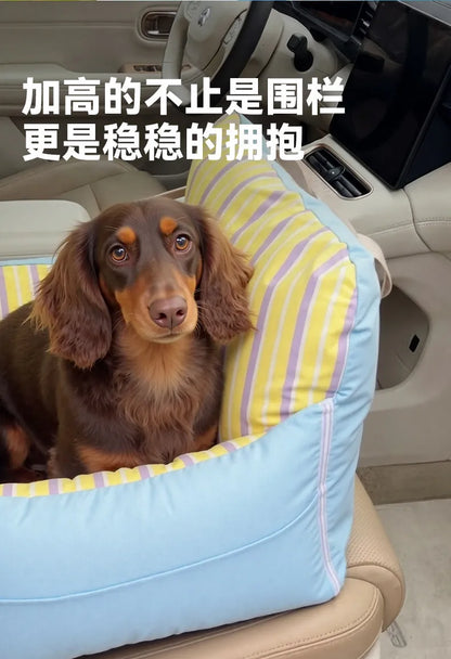 Pet Car Bed for Small Dogs & Cats