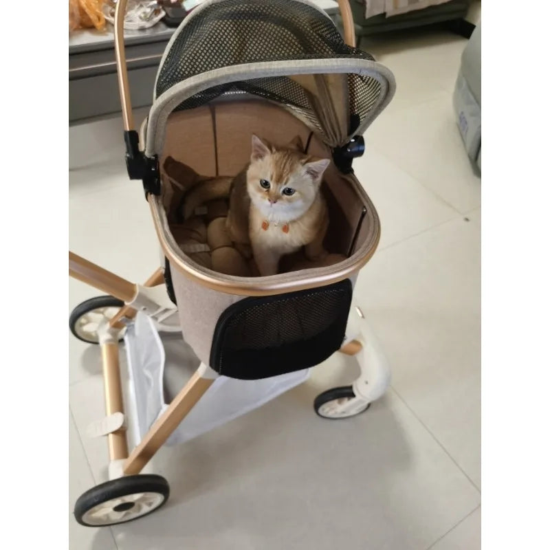 3-in-1 Luxury Pet Stroller - Waggy World