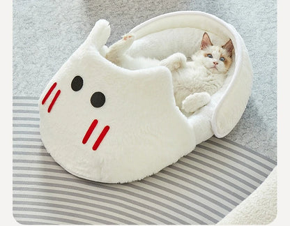 Semi-Enclosed Cat Bed