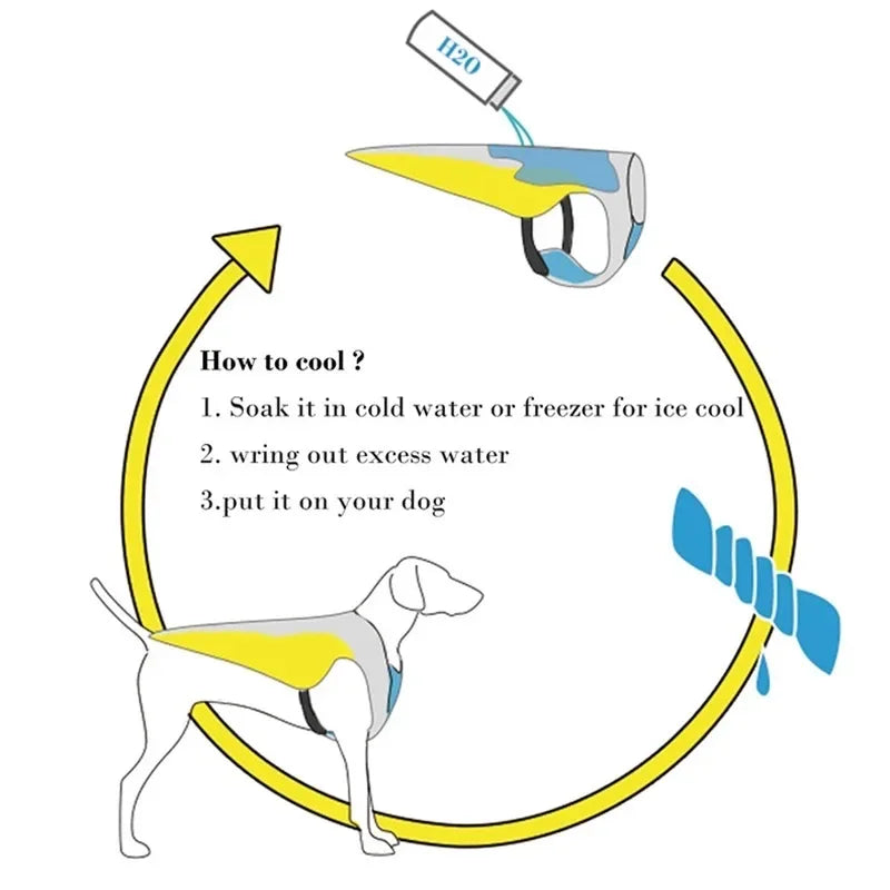 Reflective Dog Life Jacket Front View