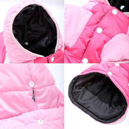 Hoodie Pet Dog Clothes For Small Medium Dogs Cats Winter Windproof Puppy Jacket Warm Fleece Cat Coat Yorkshire Bulldog Clothing