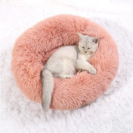 Plush Circle Pet Bed