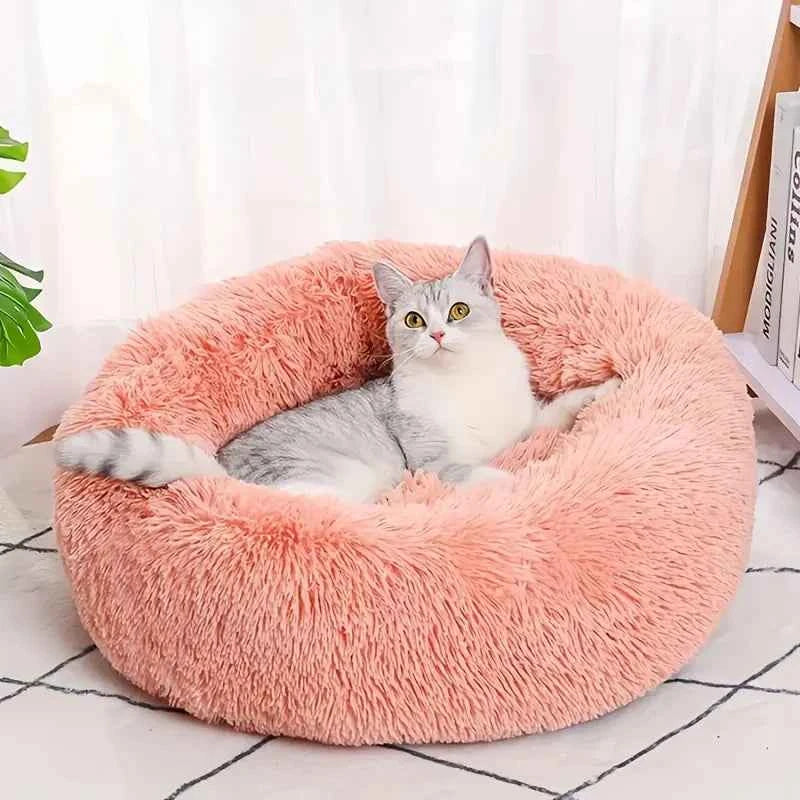 Plush Circle Pet Bed