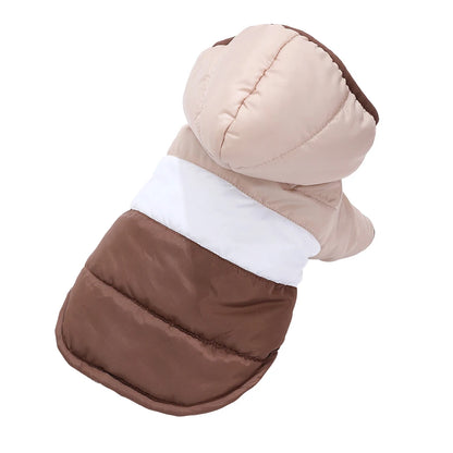 Hoodie Pet Dog Clothes For Small Medium Dogs Cats Winter Windproof Puppy Jacket Warm Fleece Cat Coat Yorkshire Bulldog Clothing