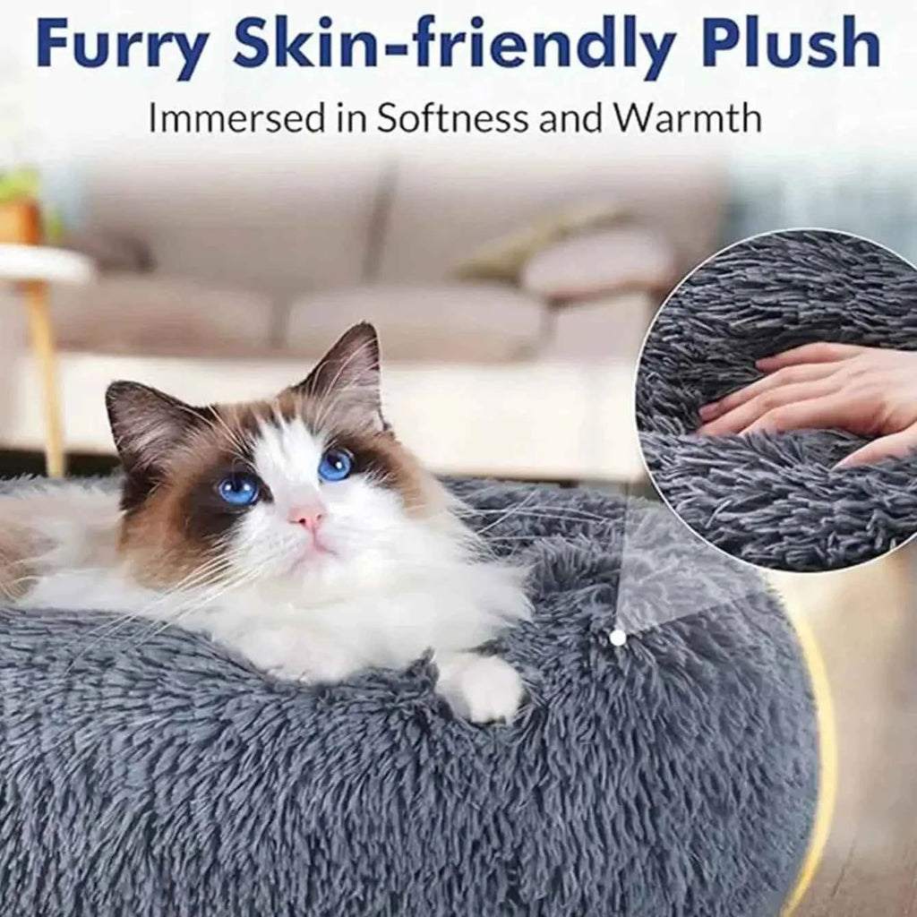 Plush Circle Pet Bed