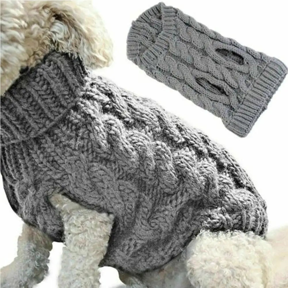 Warm Dog Cat Sweater Clothing Winter Turtleneck