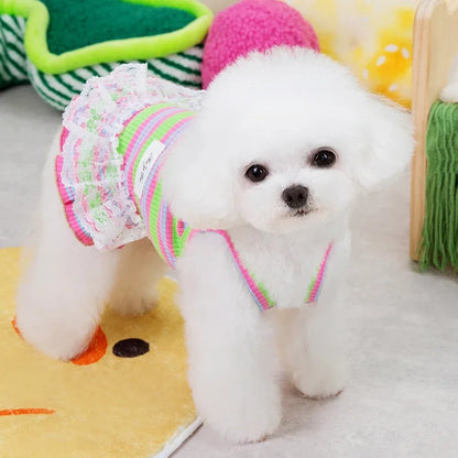 Stripped Pup Summer Dress