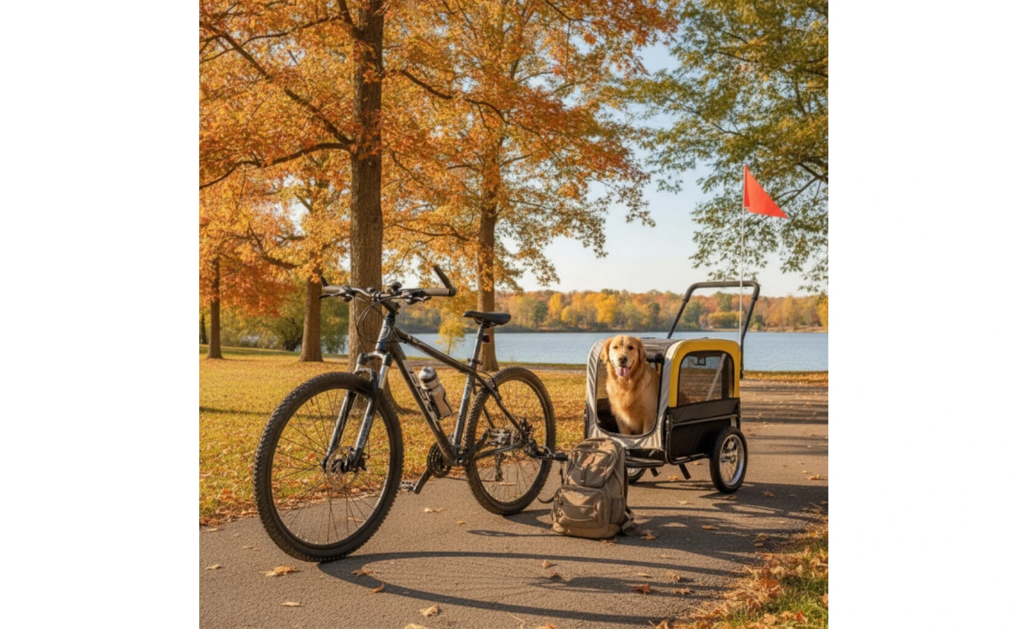 Convertible Dog Bike Trailer & Stroller