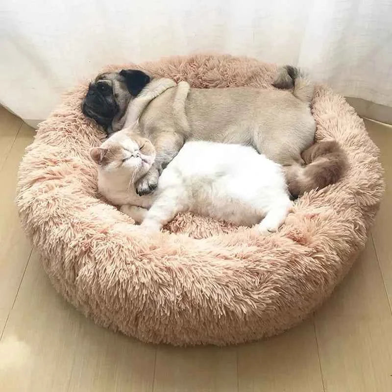 Plush Circle Pet Bed