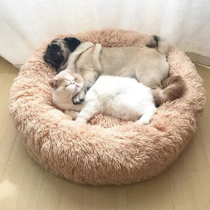 Plush Circle Pet Bed