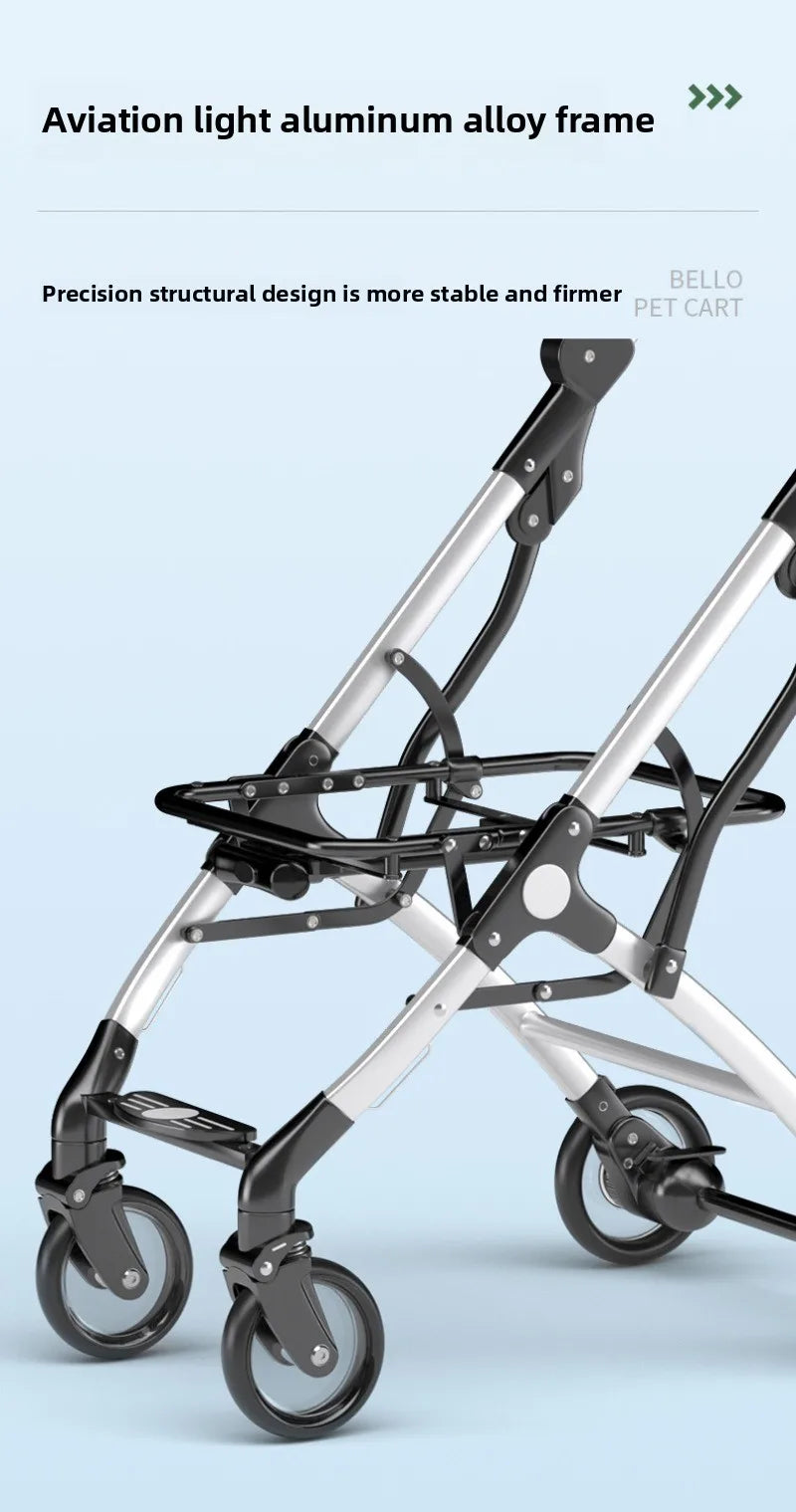 Foldable Pet Stroller for Dogs & Cats - Waggy World