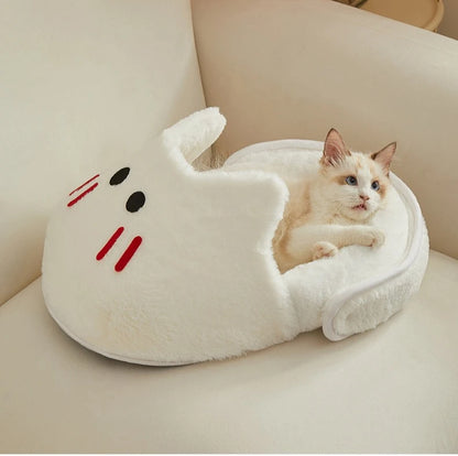 Semi-Enclosed Cat Bed