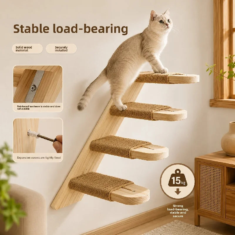 Wooden Climbing Steps