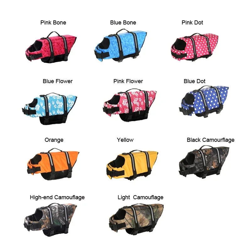 Adjustable Dog Life Jacket Front View