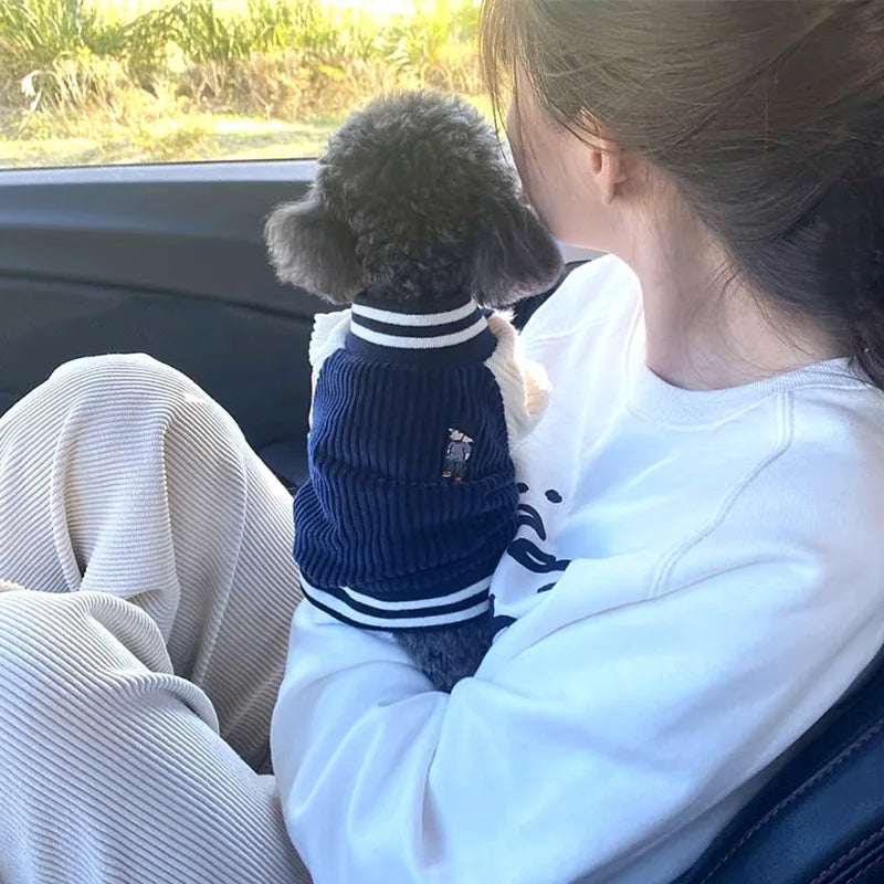 Cute Embroidered Pet Baseball Jackets