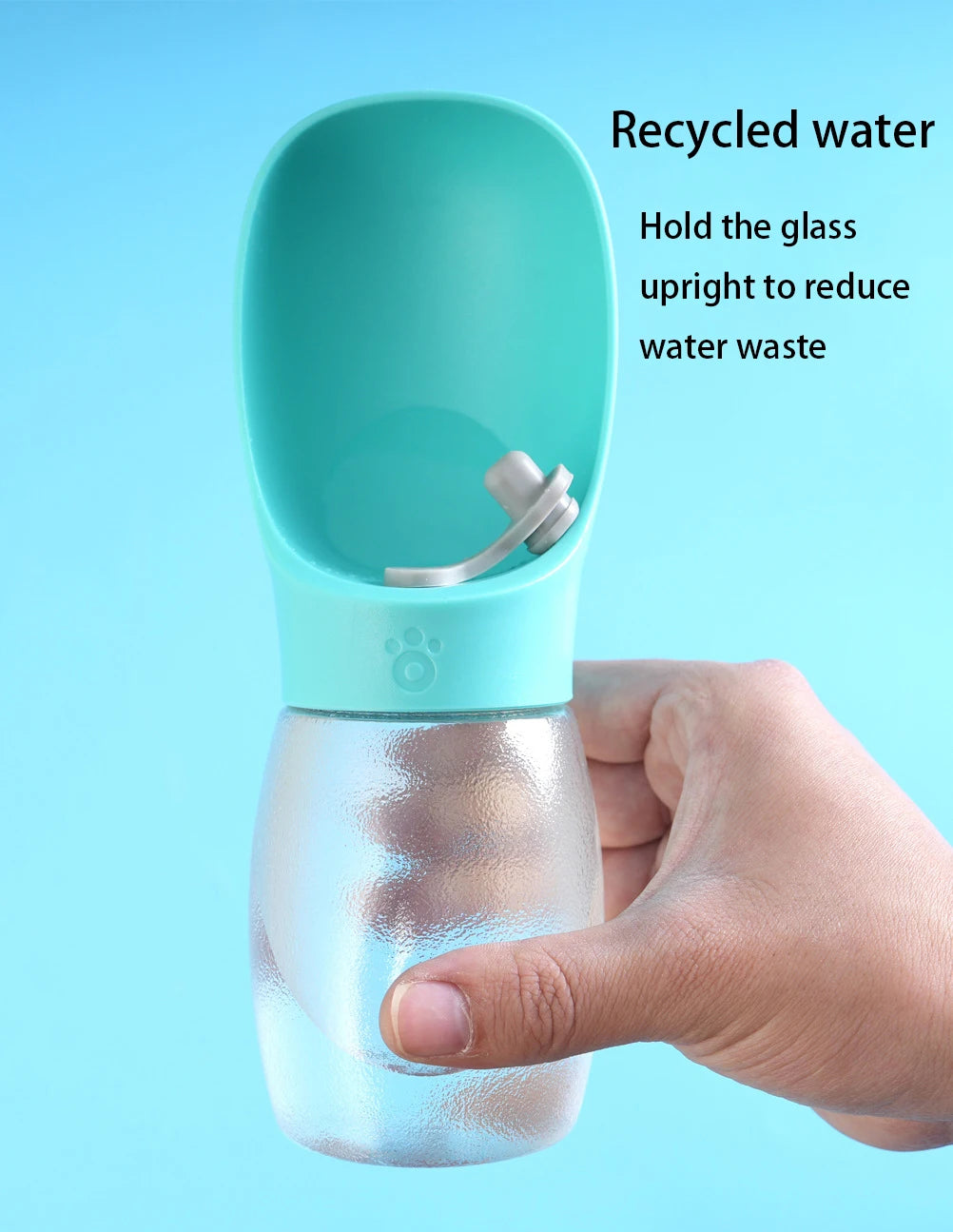 Portable Pet Water Bottle 300ml for Dogs & Cats