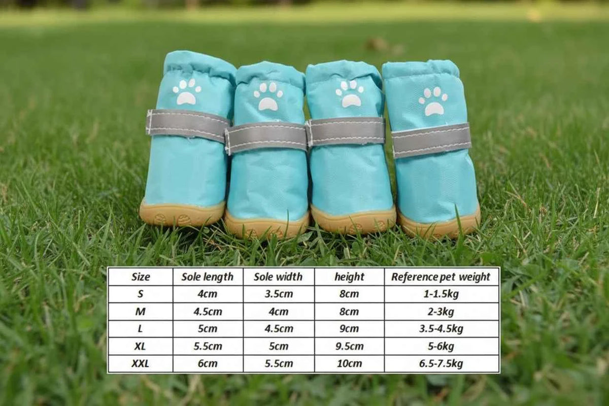 4pcs/set Pet Footwear