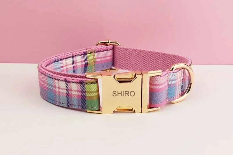 Custom Name Dog Collar with Bowtie — Personalized for All Breeds