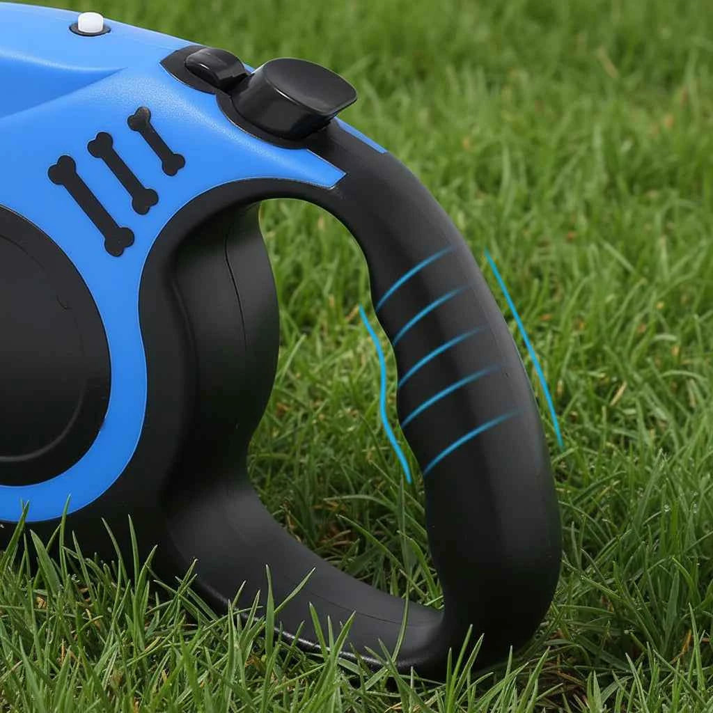 Automatic Retractable Dog Leash with LED Flashlight