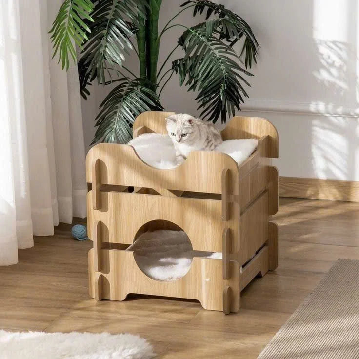Luxury Wooden Pet House & Kennel - Waggy World