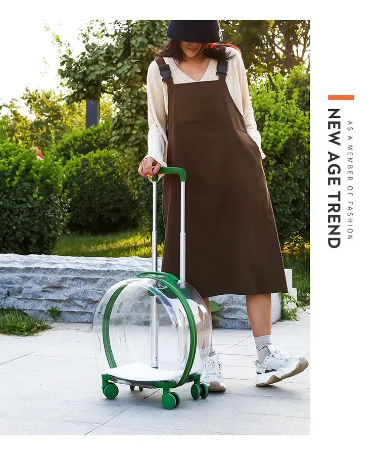 Rolling Pet Carrier Backpack