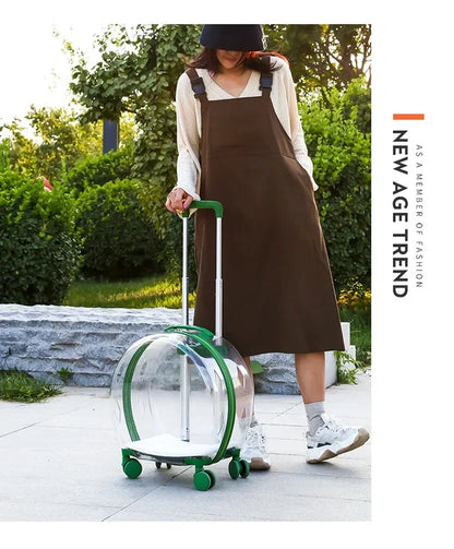 Rolling Pet Carrier Backpack