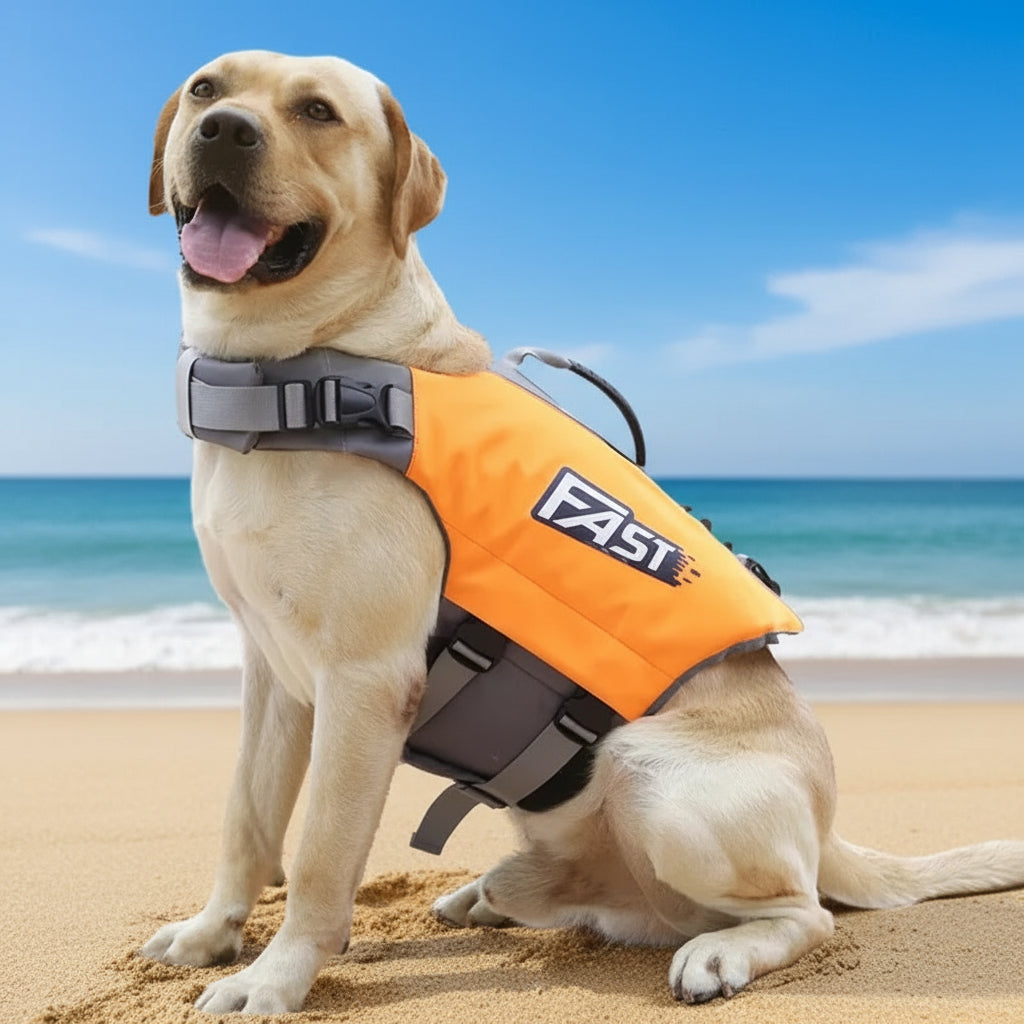 Reflective Dog Life Jacket Front View