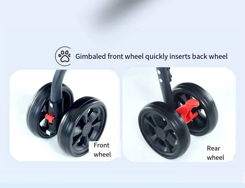 3-in-1 Foldable Pet Stroller - Waggy World