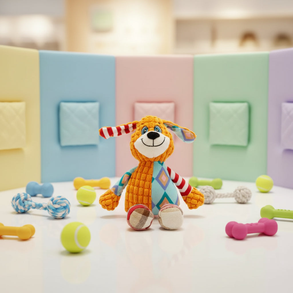 Pet Plush Toy for Puppies and Kittens ✅