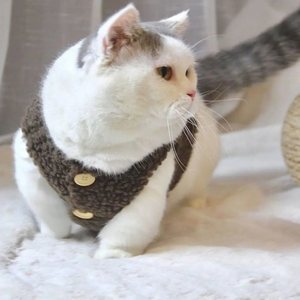 Cat Plush Winter Vest - Waggy World