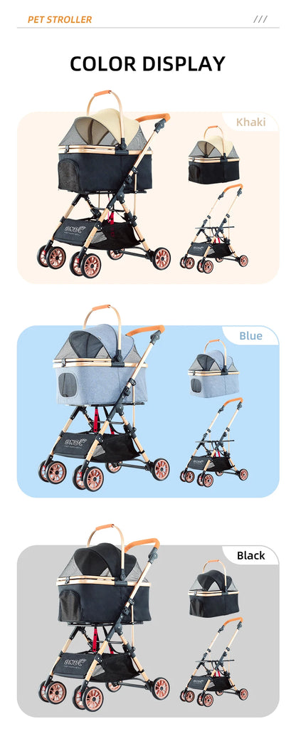 Customized Aluminum Pet Stroller