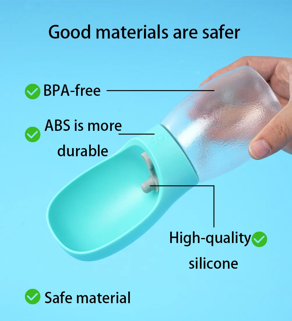 Portable Pet Water Bottle 300ml for Dogs & Cats
