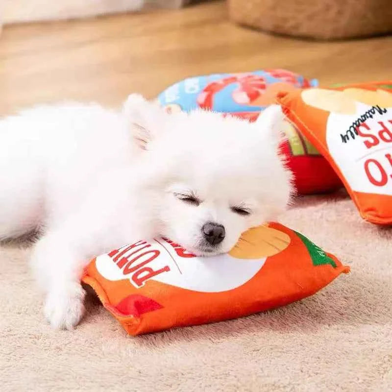Plush Chips Dog Toy