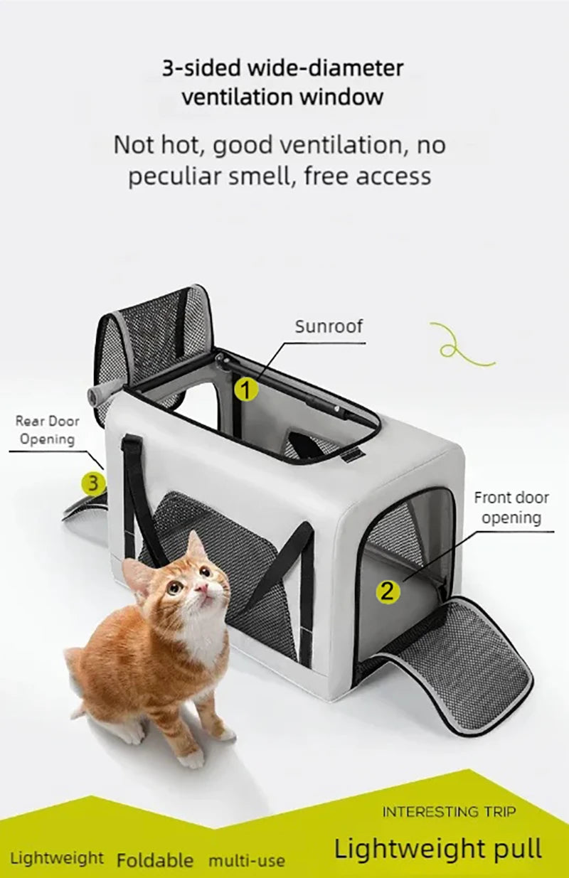 Lightweight Pet Stroller for Small Dogs & Cats