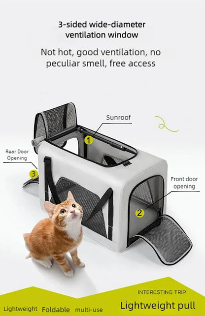 Lightweight Pet Stroller for Small Dogs & Cats