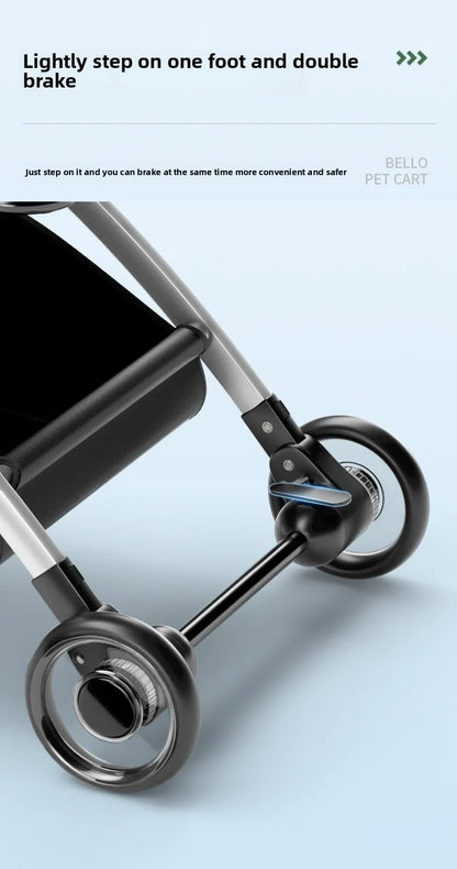 Foldable Pet Stroller for Dogs & Cats