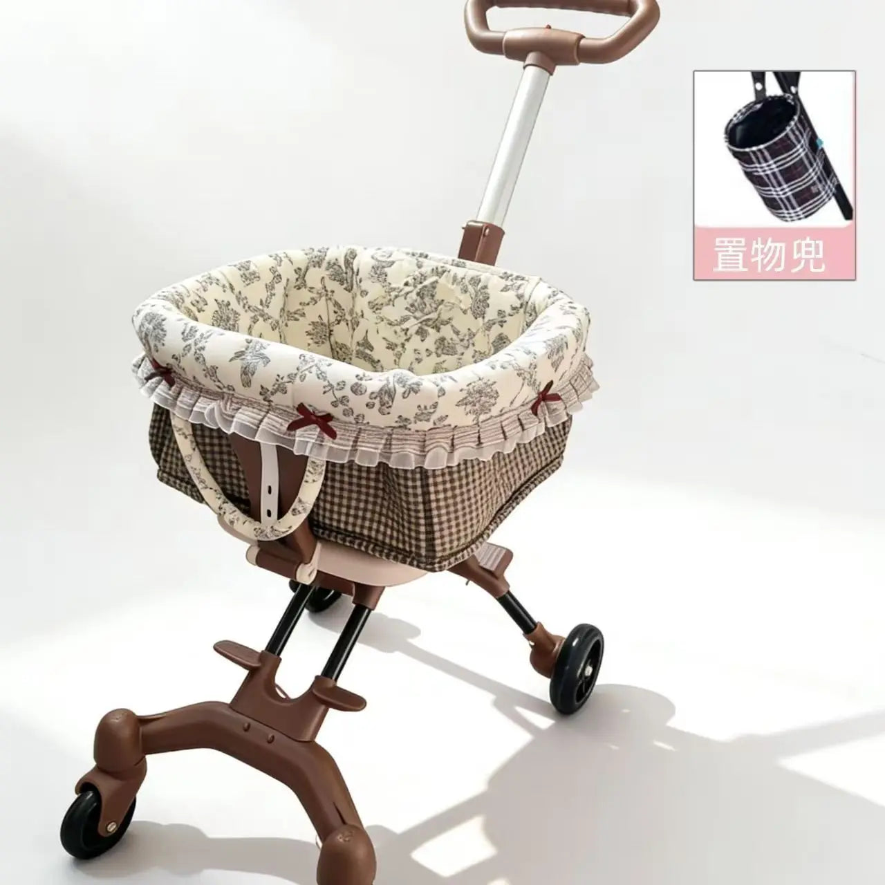 2026 Foldable Pet Stroller for Small Dogs & Cats
