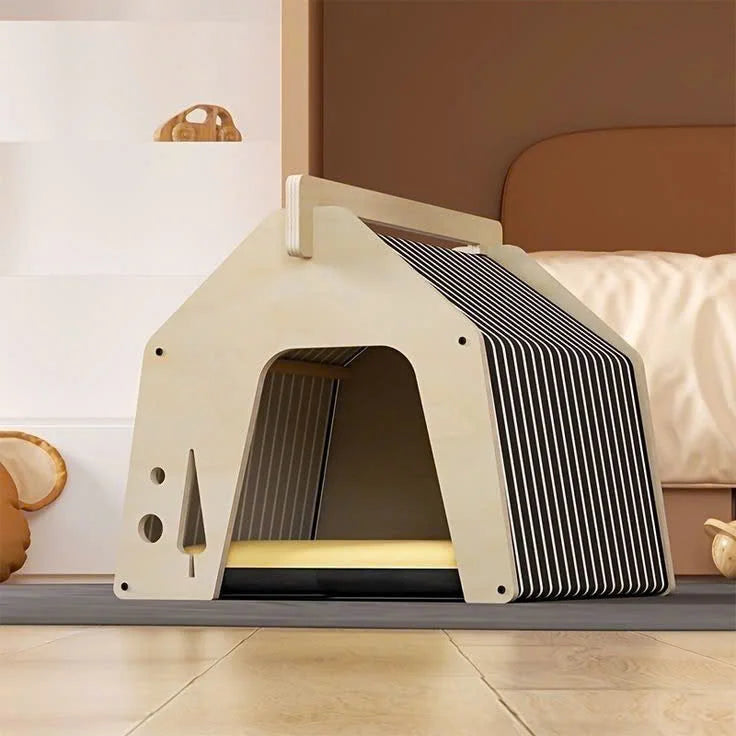 Luxury Wooden Pet House & Kennel - Waggy World