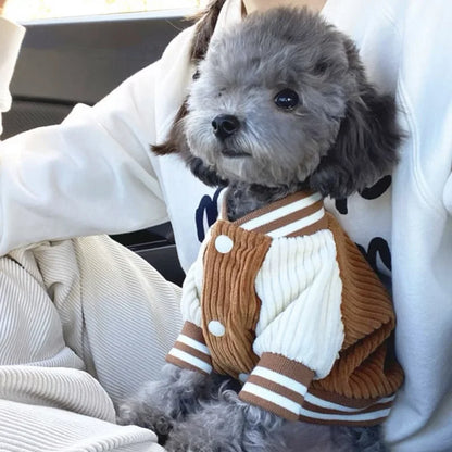 Cute Embroidered Pet Baseball Jackets