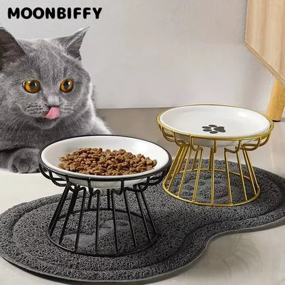 Raised Ceramic Pet Bowl