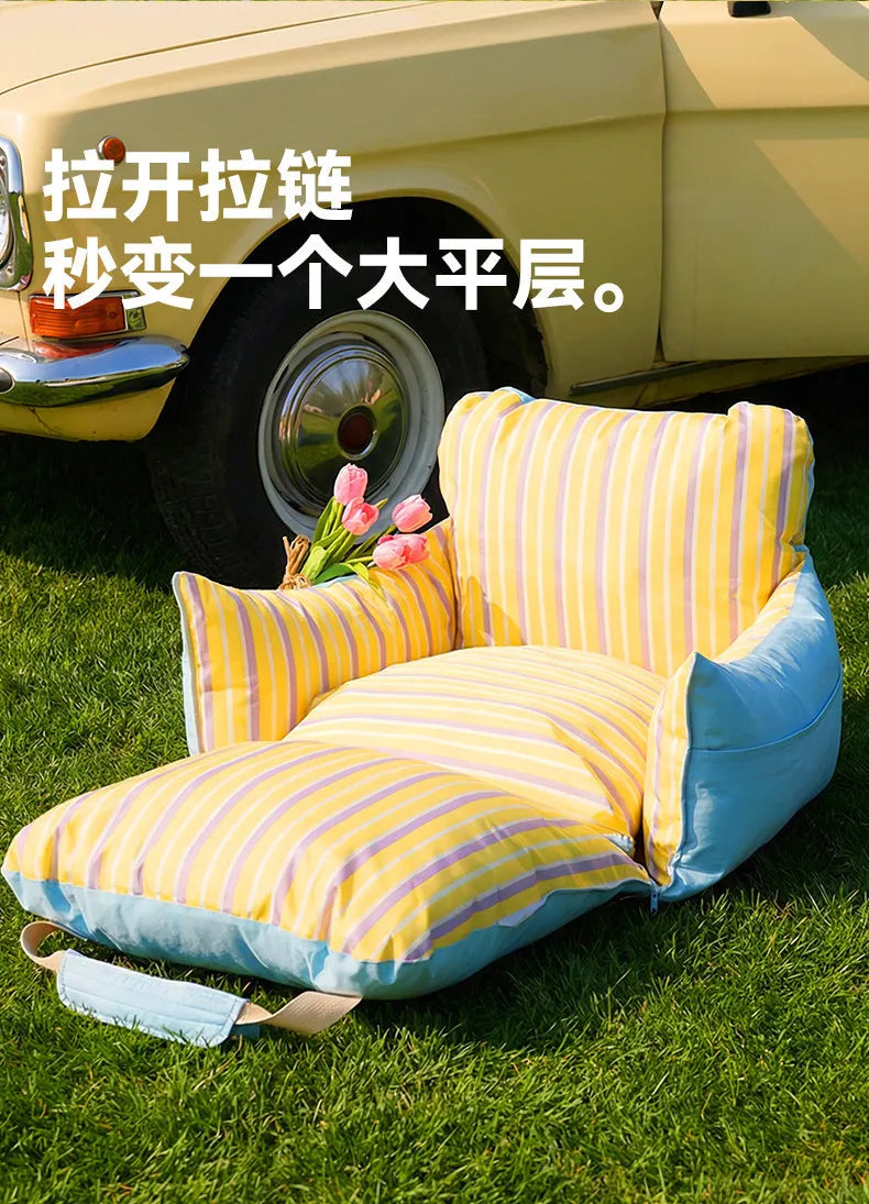 Pet Car Bed for Small Dogs & Cats