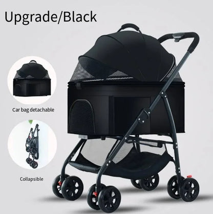 3-in-1 Foldable Pet Stroller