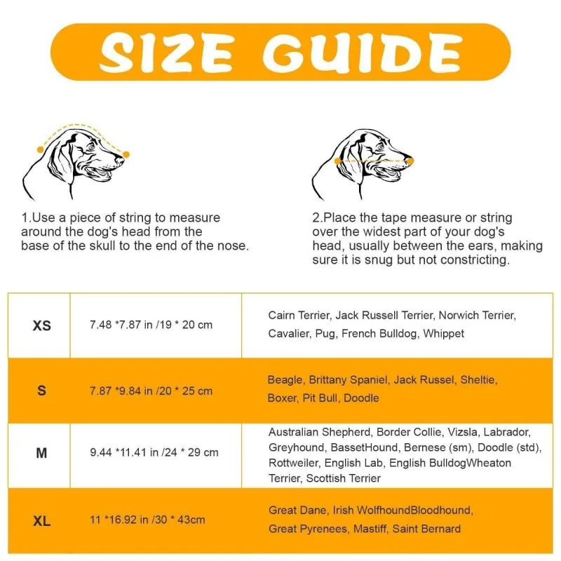 Adjustable Dog Safety Face Mask - Waggy World