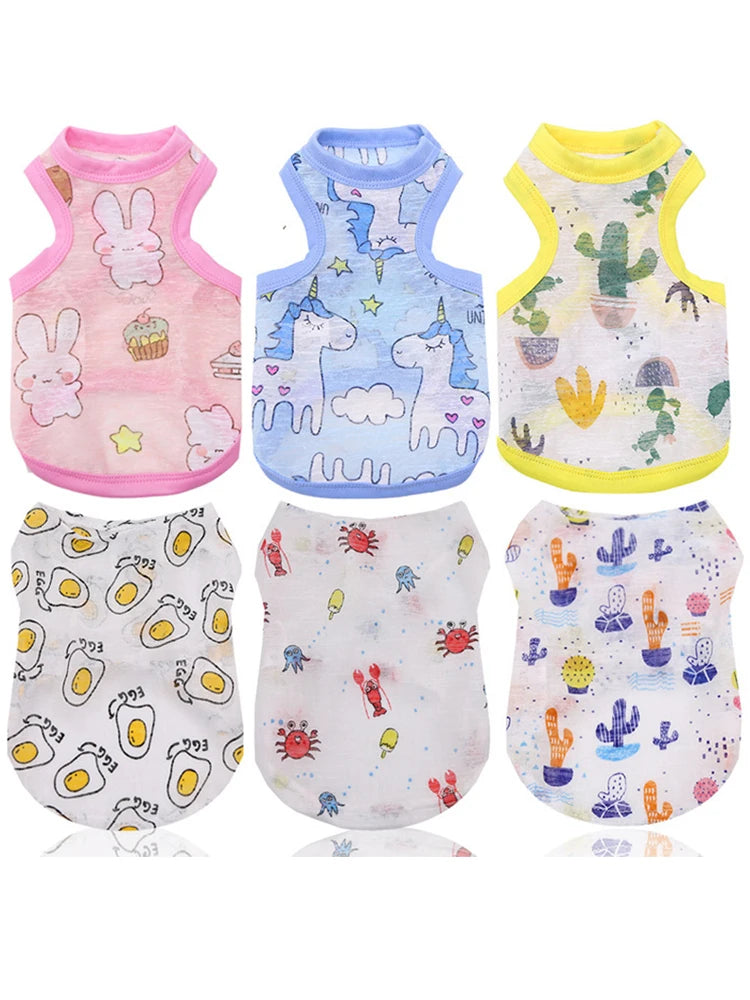 Summer Cat Dog Vest for Small Dogs