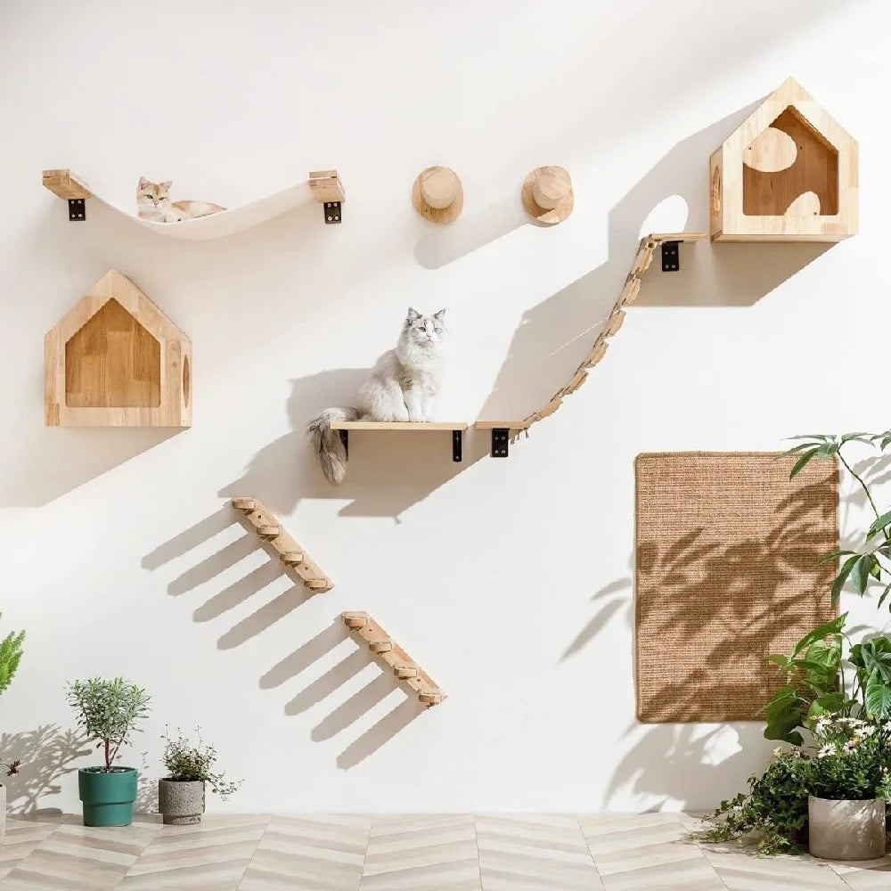 Wooden Climbing Steps