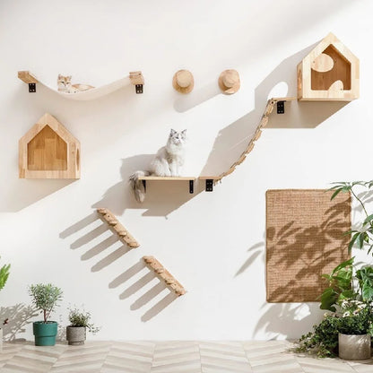Wooden Climbing Steps