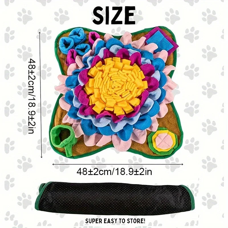Pet Snuffle Mat for Dogs & Cats Front View