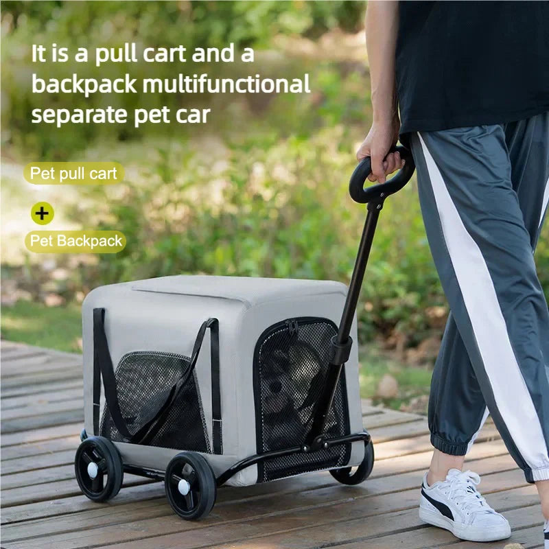 Lightweight Pet Stroller for Small Dogs & Cats