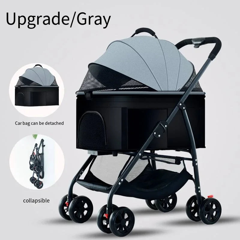 3-in-1 Foldable Pet Stroller