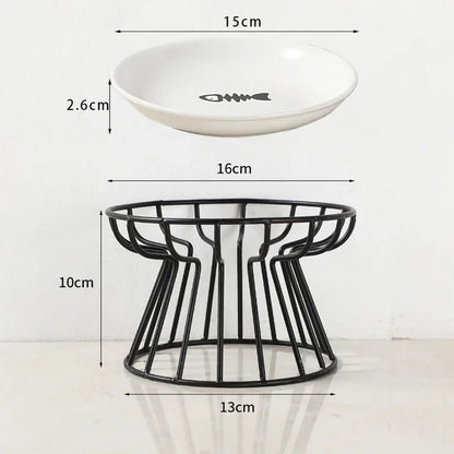 Raised Ceramic Pet Bowl